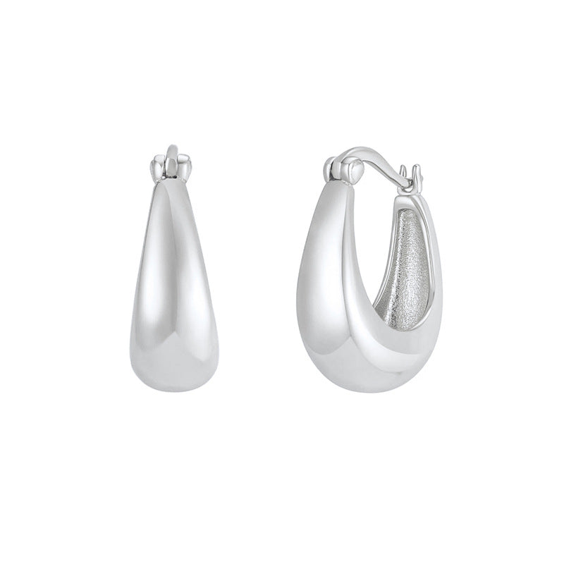 Fashion Earring-Chunky Tapered Hoops
