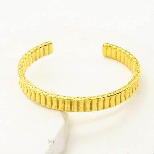 gold cuff bracelet, stainless steel goddess cuff, open bangle gold, thick gold statement bangle, Susan Rose Jewellery