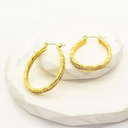 large CZ hoop earrings, gold statement hoops, sparkly gold earrings, crystal teardrop hoops, Susan Rose Jewellery