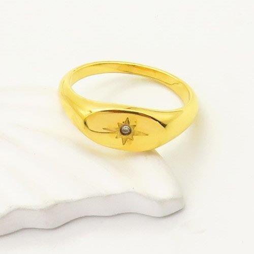 northern star ring, gold starburst ring, CZ celestial ring, minimalist gold ring, Susan Rose Jewellery